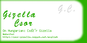 gizella csor business card